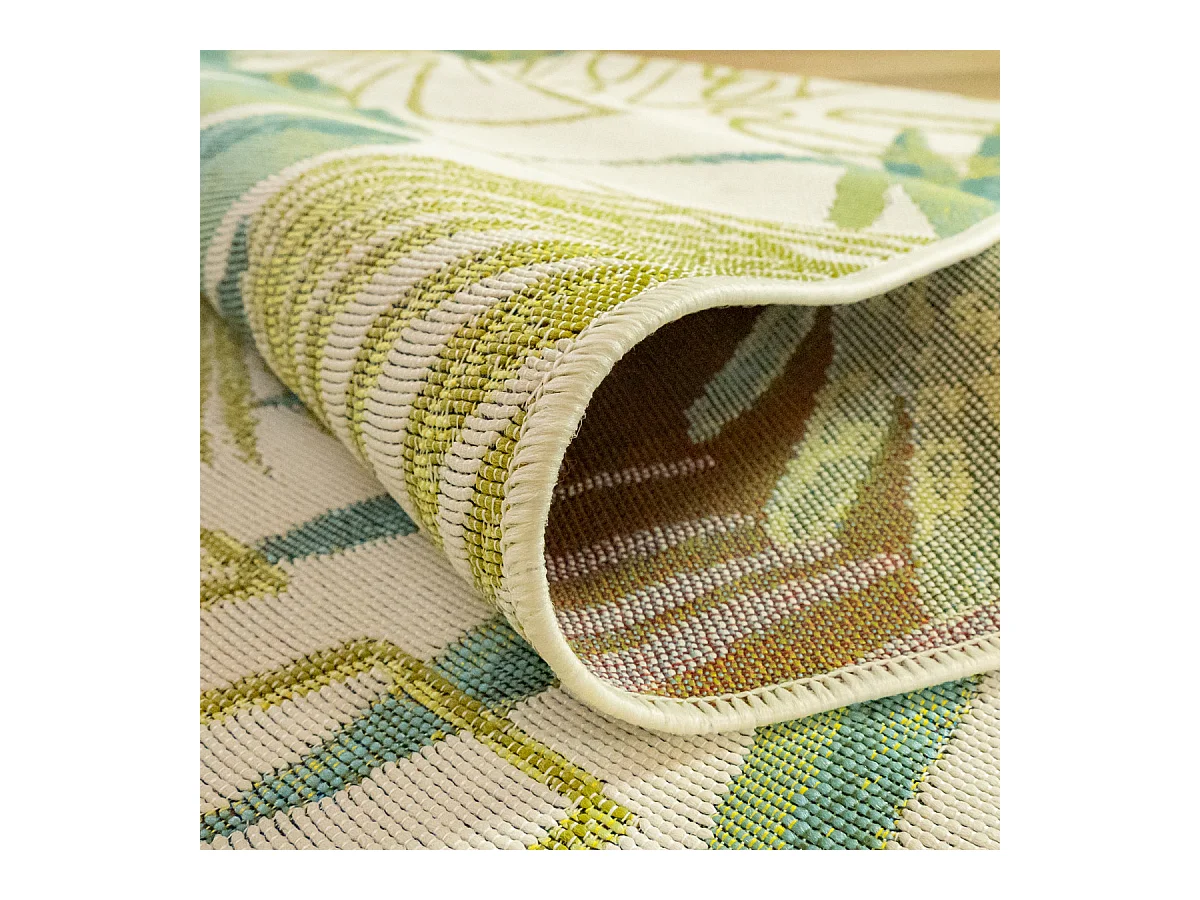 Tapis déco intérieur et extérieur tropical 120x170cm