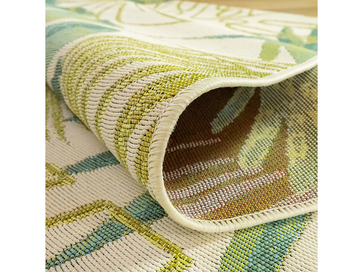 Tapis déco intérieur et extérieur tropical 120x170cm