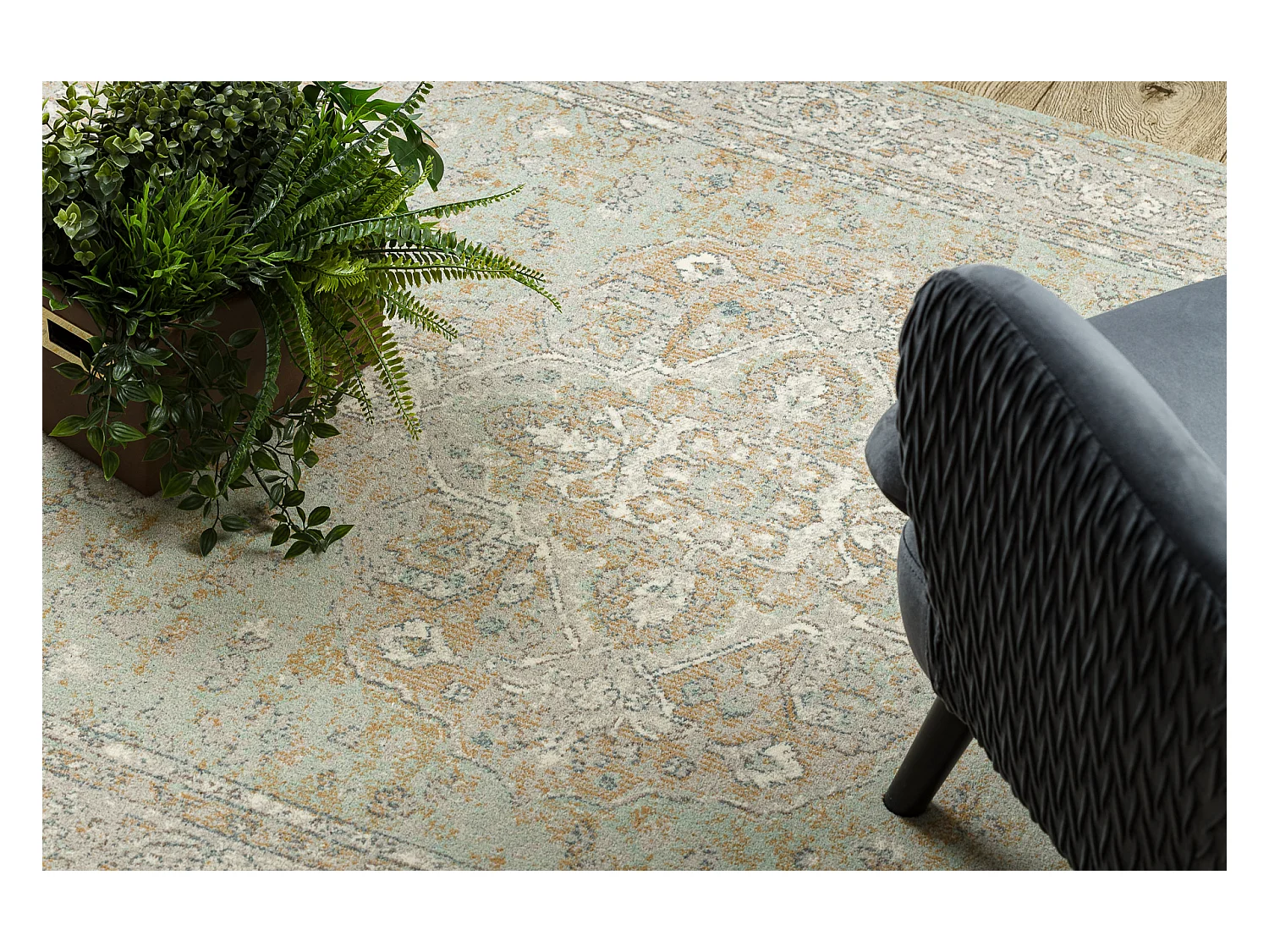 Tapis en laine SOHO 477.01.LA402 OSTA - Ornement, rougette, naturel ve 160x240 cm
