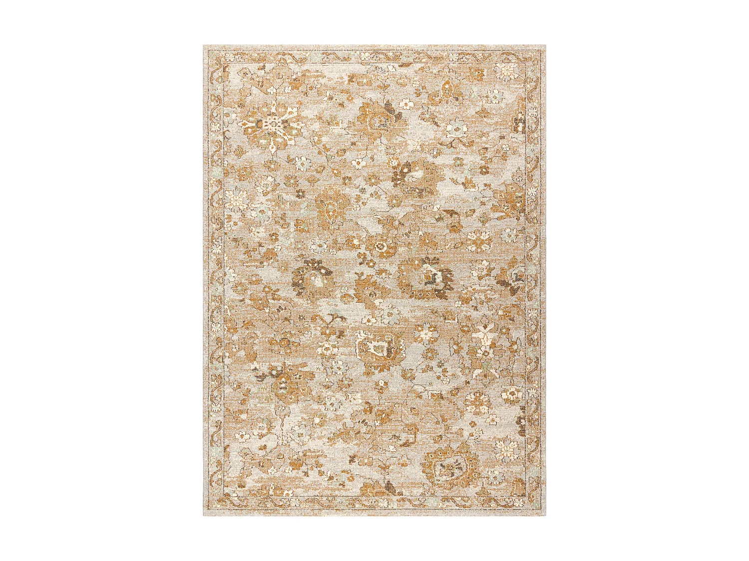Tapis en laine SOHO 477.22.LA115 OSTA Ornement, fleurs naturel beige 160x240 cm
