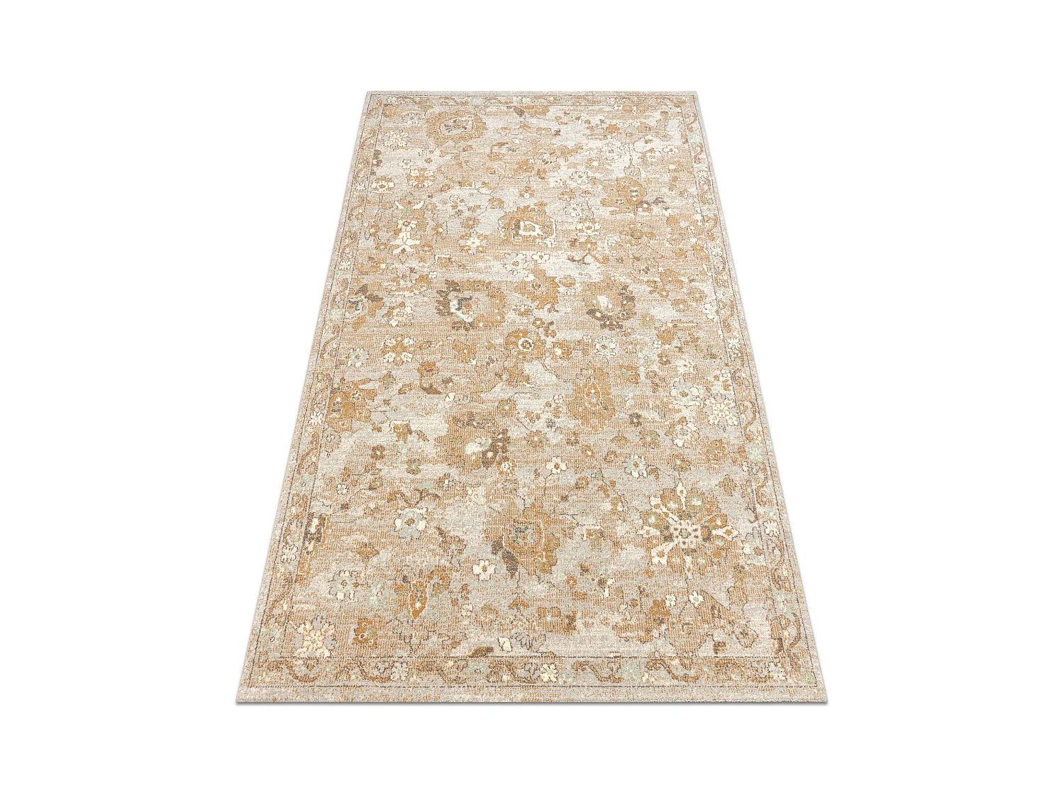 Tapis en laine SOHO 477.22.LA115 OSTA Ornement, fleurs naturel beige 160x240 cm