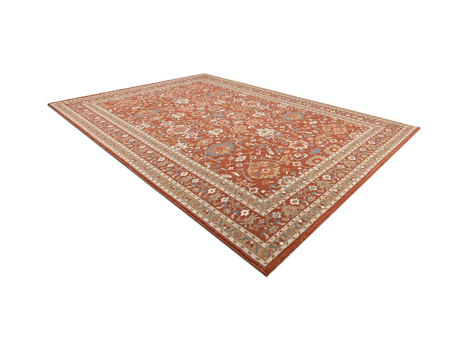 Tapis en laine SOHO 477.26.LA300 OSTA Ornement, cadre naturel terre cu 160x240 cm