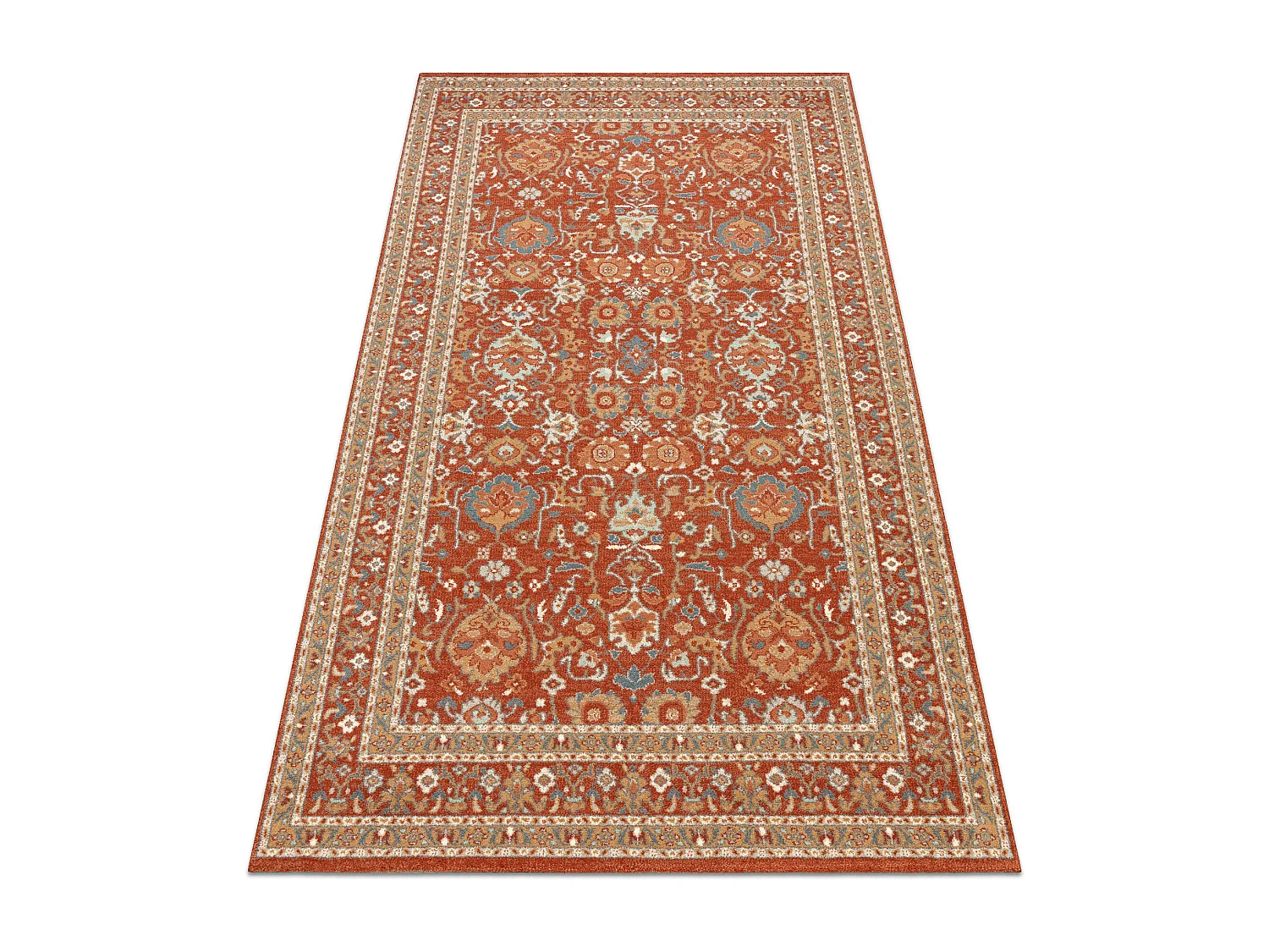 Tappeto in lana SOHO 477.26.LA300 OSTA Ornamento, cornice naturale ter 160x240 cm