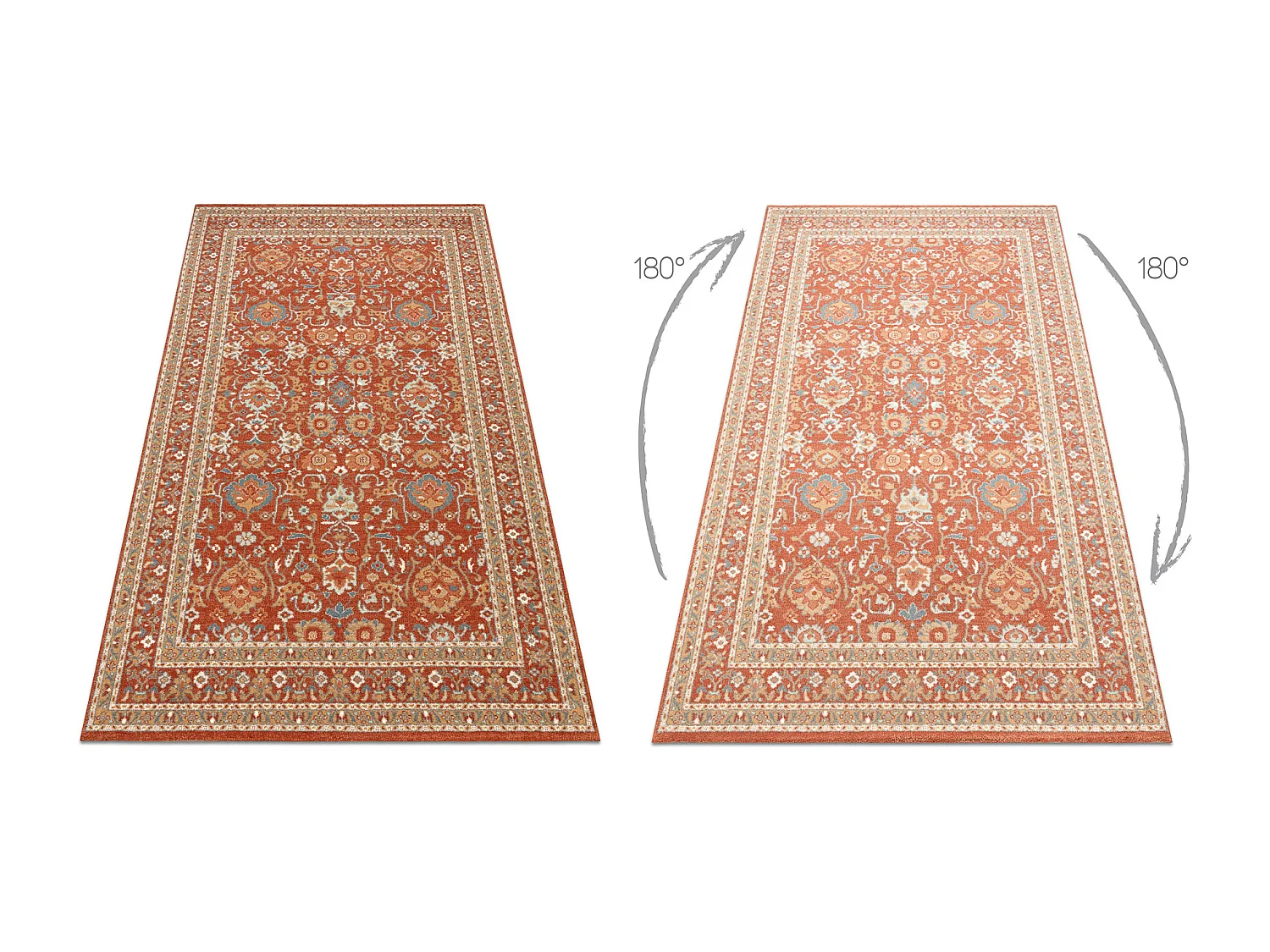 Tappeto in lana SOHO 477.26.LA300 OSTA Ornamento, cornice naturale ter 160x240 cm