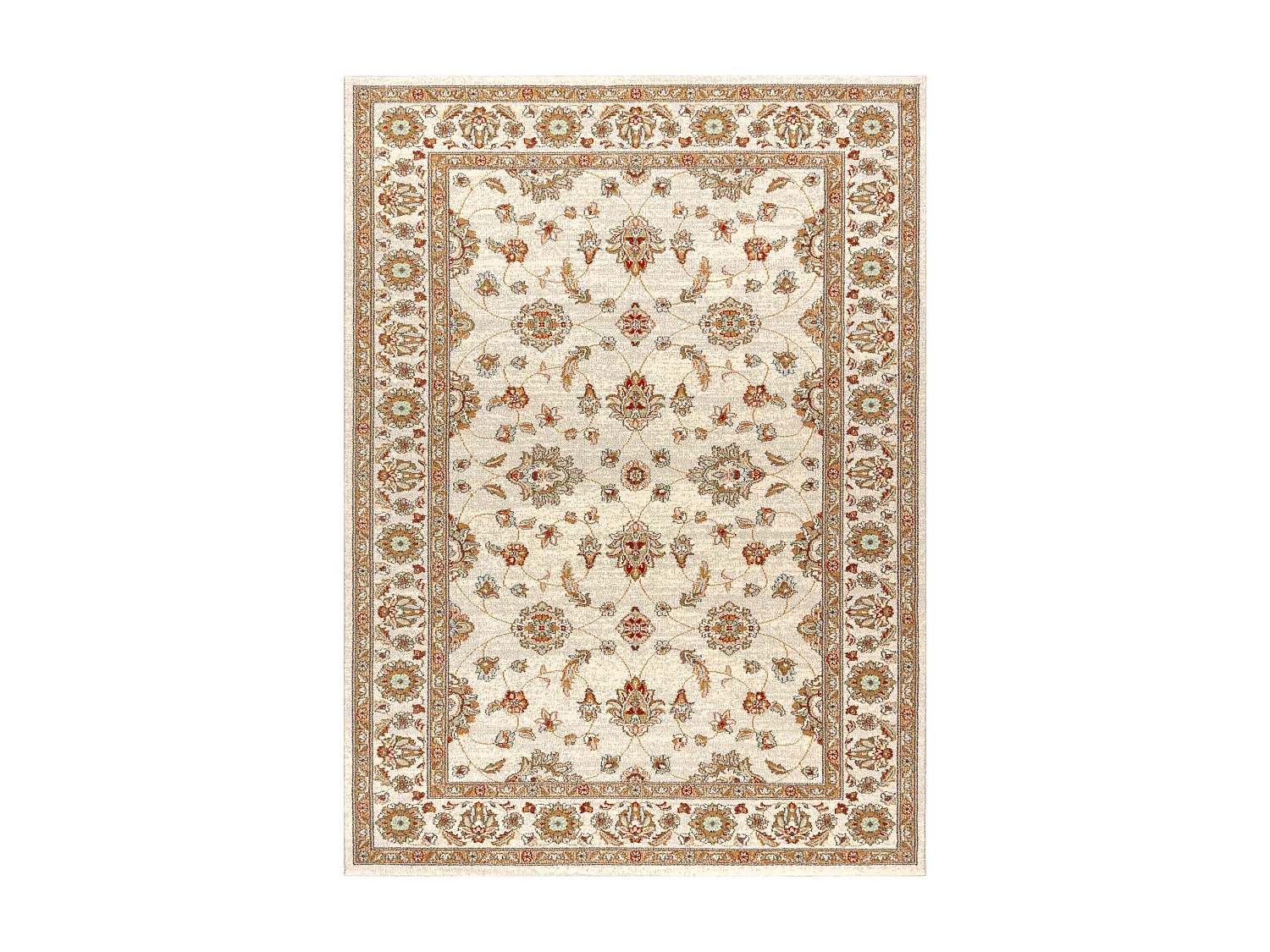 Tapis en laine SOHO 477.15.LA102 OSTA Ornement, cadre naturel beige 240x340 cm