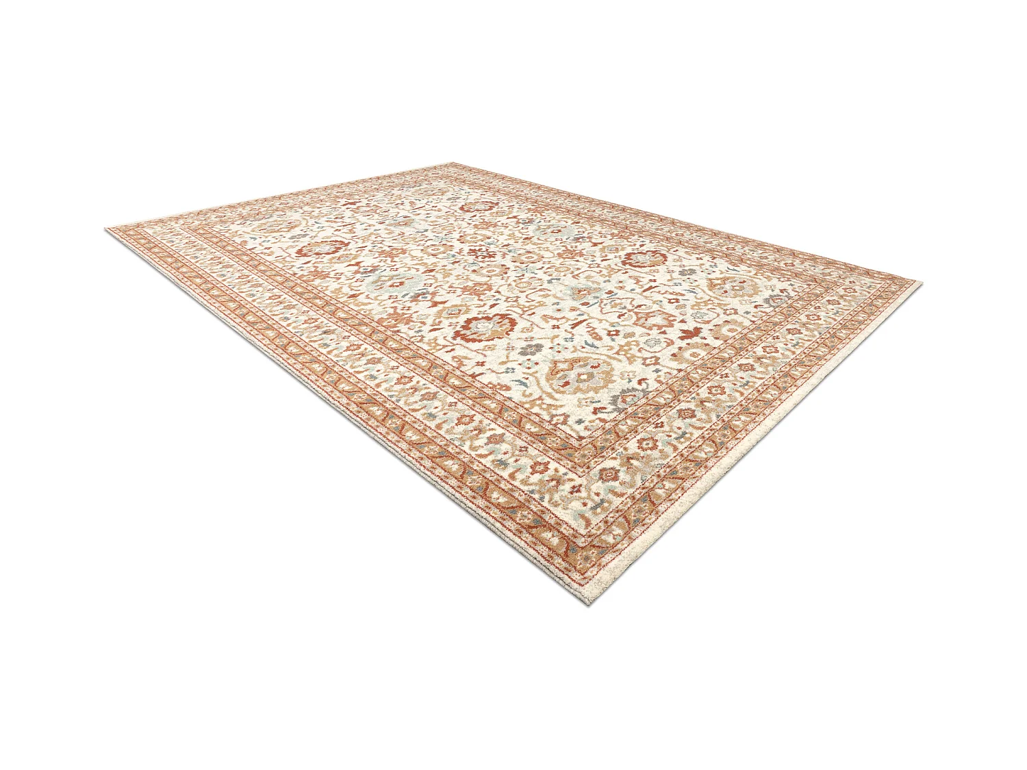 Tapis en laine SOHO 477.26.LA100 OSTA Ornement, cadre naturel beige /  80x160 cm