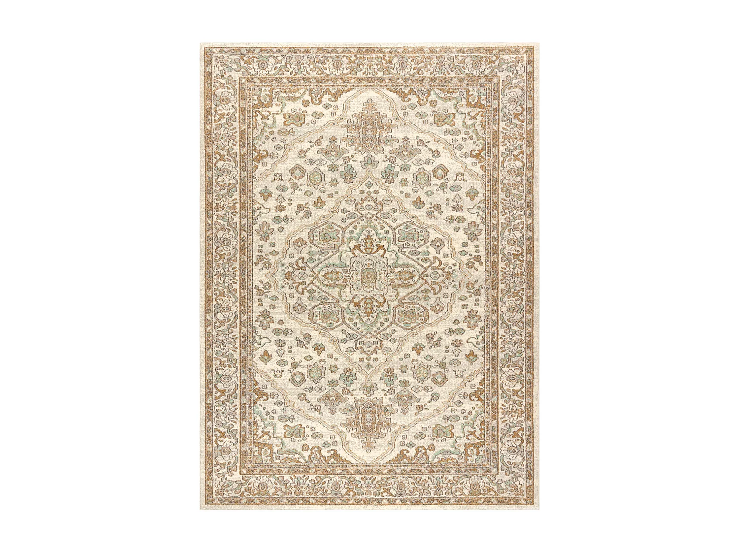 Tapis en laine SOHO 477.01.LA100 OSTA - Ornement, rougette beige 80x160 cm