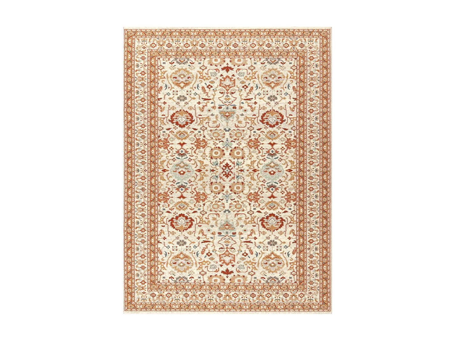 Tapis en laine SOHO 477.26.LA100 OSTA Ornement, cadre naturel beige /  200x300 cm