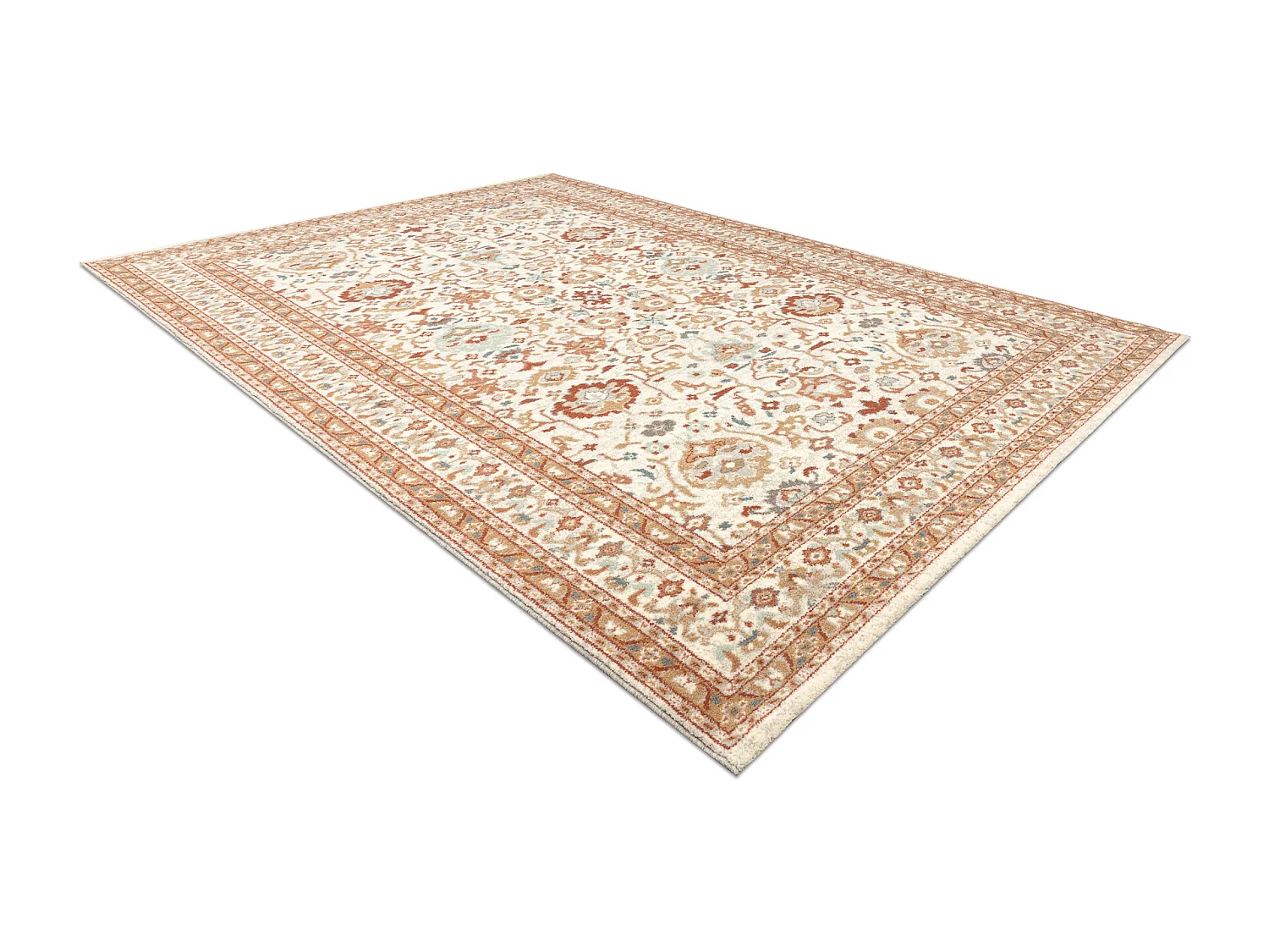 Tapis en laine SOHO 477.26.LA100 OSTA Ornement, cadre naturel beige /  200x300 cm