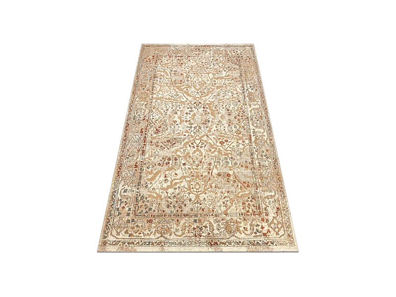 Alfombra de lana SOHO 477.04.LA110 OSTA - Flores, estructura, natural  135x200 cm