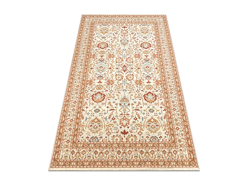 Tapis en laine SOHO 477.26.LA100 OSTA Ornement, cadre naturel beige /  160x240 cm