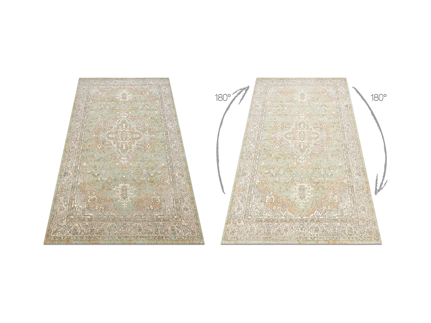 Tapis en laine SOHO 477.01.LA402 OSTA - Ornement, rougette, naturel ve 80x160 cm