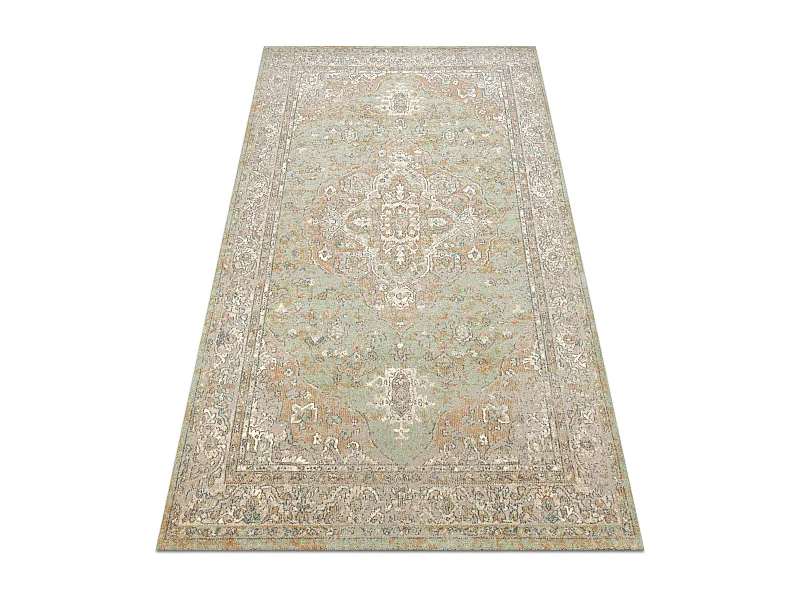 Tappeto in lana SOHO 477.01.LA402 OSTA - Ornamento, rosetta, naturale  135x200 cm