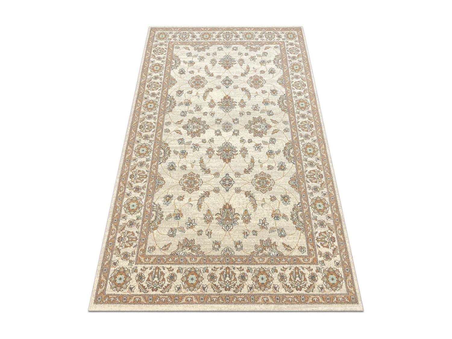 Tapis en laine SOHO 477.15.LA107 OSTA Ornement, cadre classique beige  160x240 cm