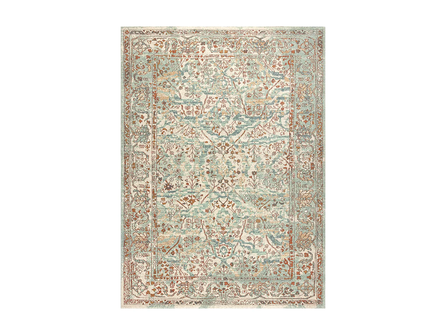 Alfombra de lana SOHO 477.04.LA400 OSTA - Ornamento, estructura, natur 135x200 cm