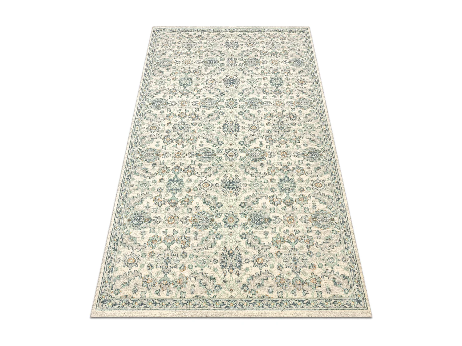 Tappeto in lana SOHO 477.07.LA102 OSTA - Ornamento, rosetta, naturale  160x240 cm