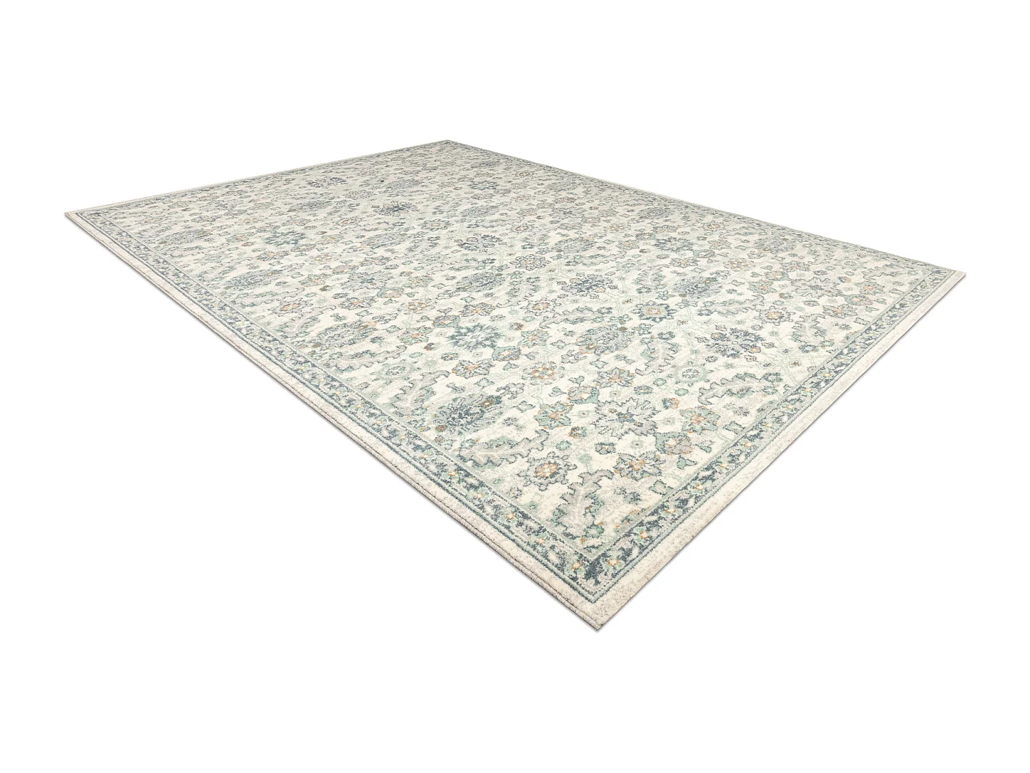 Tappeto in lana SOHO 477.07.LA102 OSTA - Ornamento, rosetta, naturale  160x240 cm