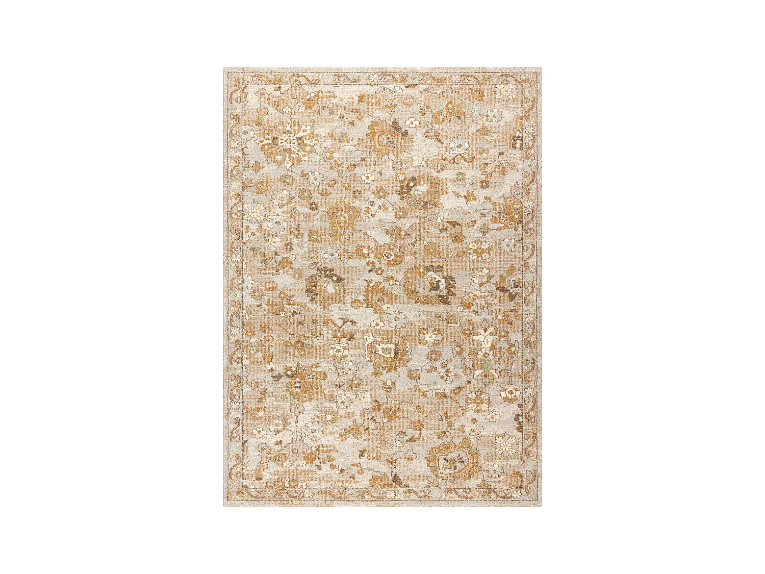 Tapis en laine SOHO 477.22.LA115 OSTA Ornement, fleurs naturel beige 200x300 cm