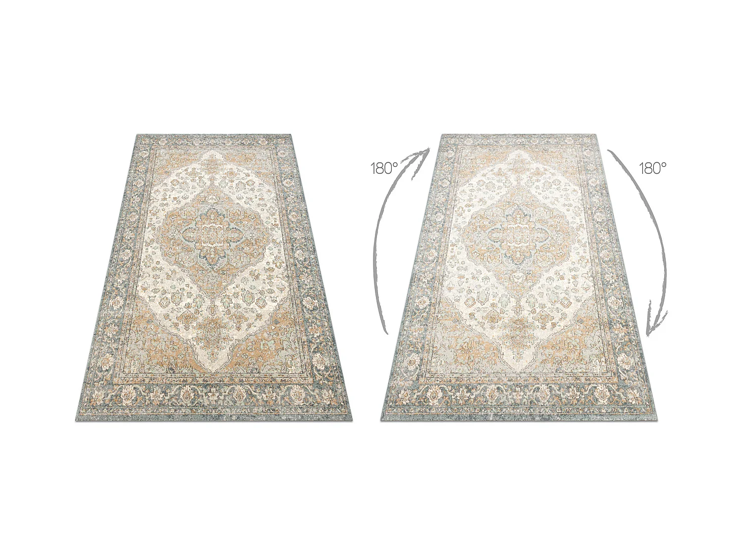 Tapis en laine SOHO 477.01.LA113 OSTA - Ornement, rougette, naturel ve 160x240 cm