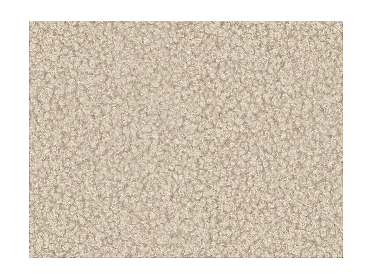 Canapé FARAH d'angle réversible et convertible 4 places en tissu bouclette - Beige