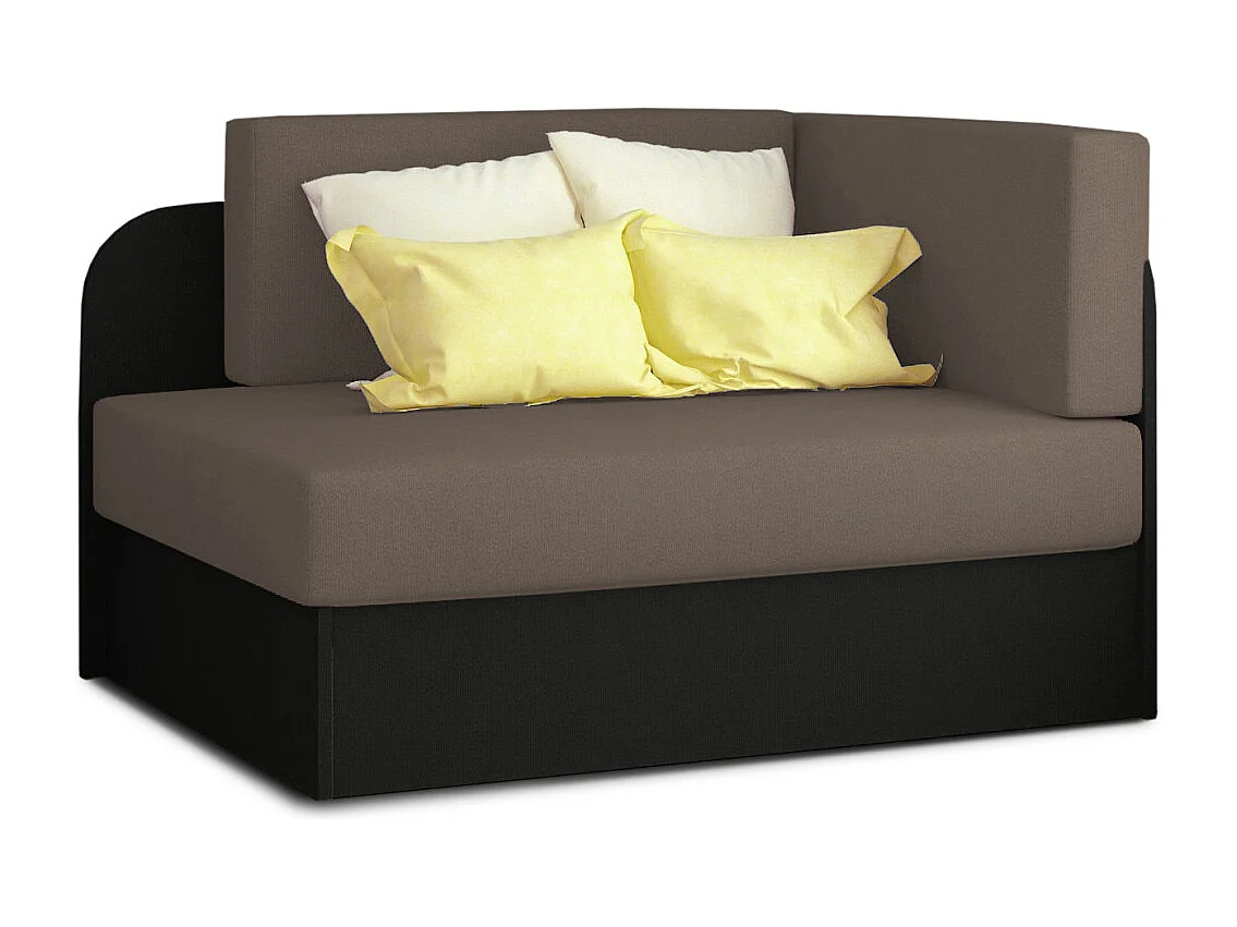 Chauffeuse/Lit enfant ZAYAH en tissu - Taupe