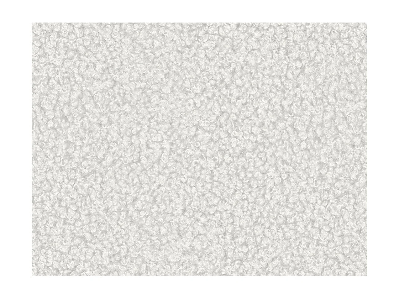 Canapé FARAH d'angle réversible et convertible 4 places en tissu bouclette - Blanc