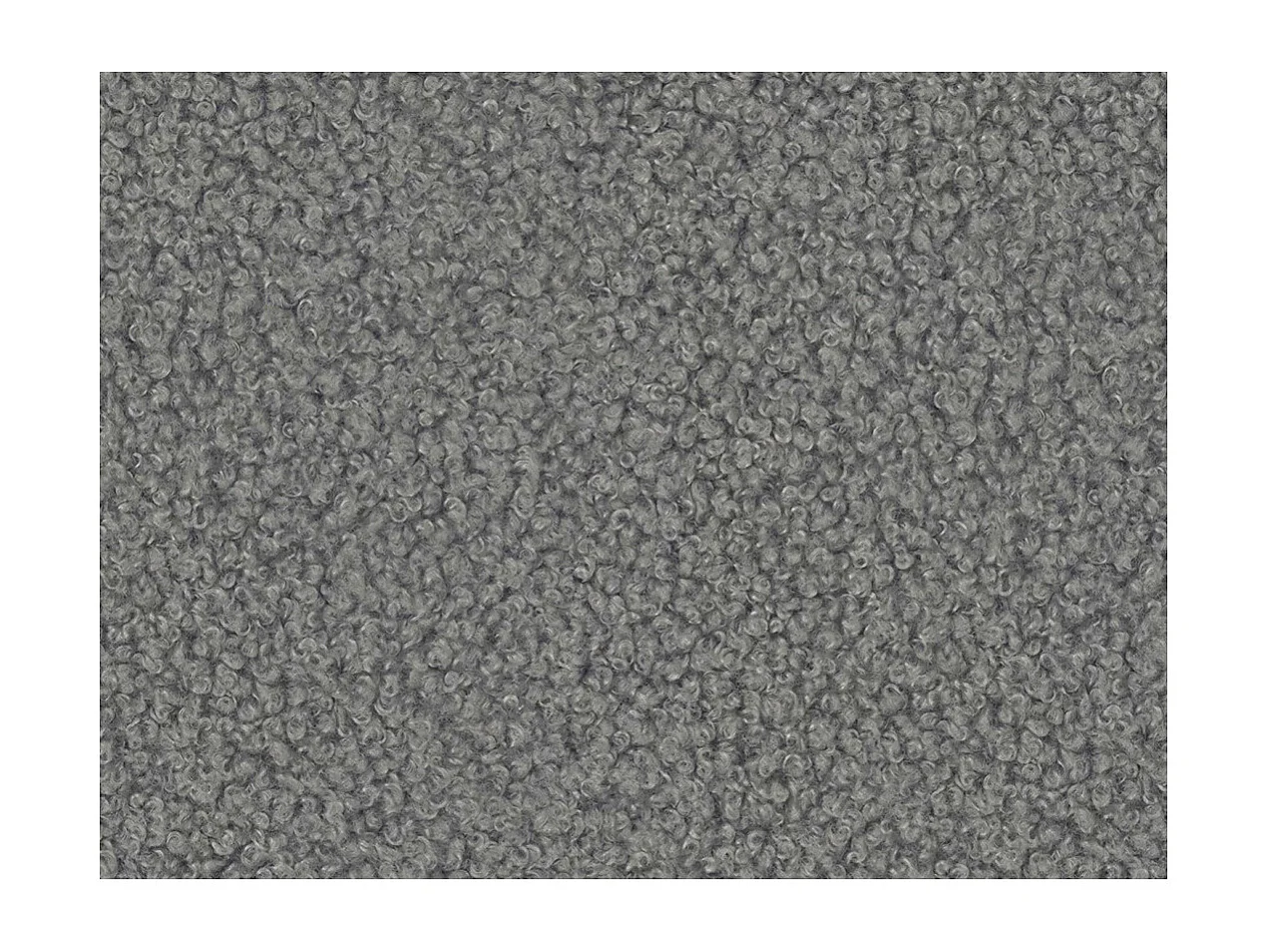 Canapé FARAH d'angle réversible et convertible 4 places en tissu bouclette - Gris