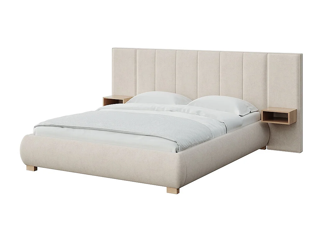 Mesonica Fioro Lit, rayures beige, 160x200