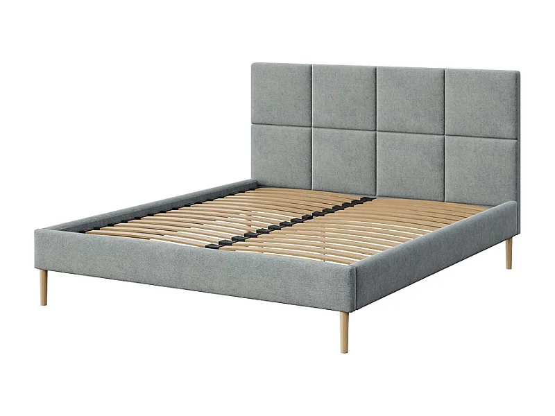 Mesonica Alano Bed, vierkant grijs, 140x200