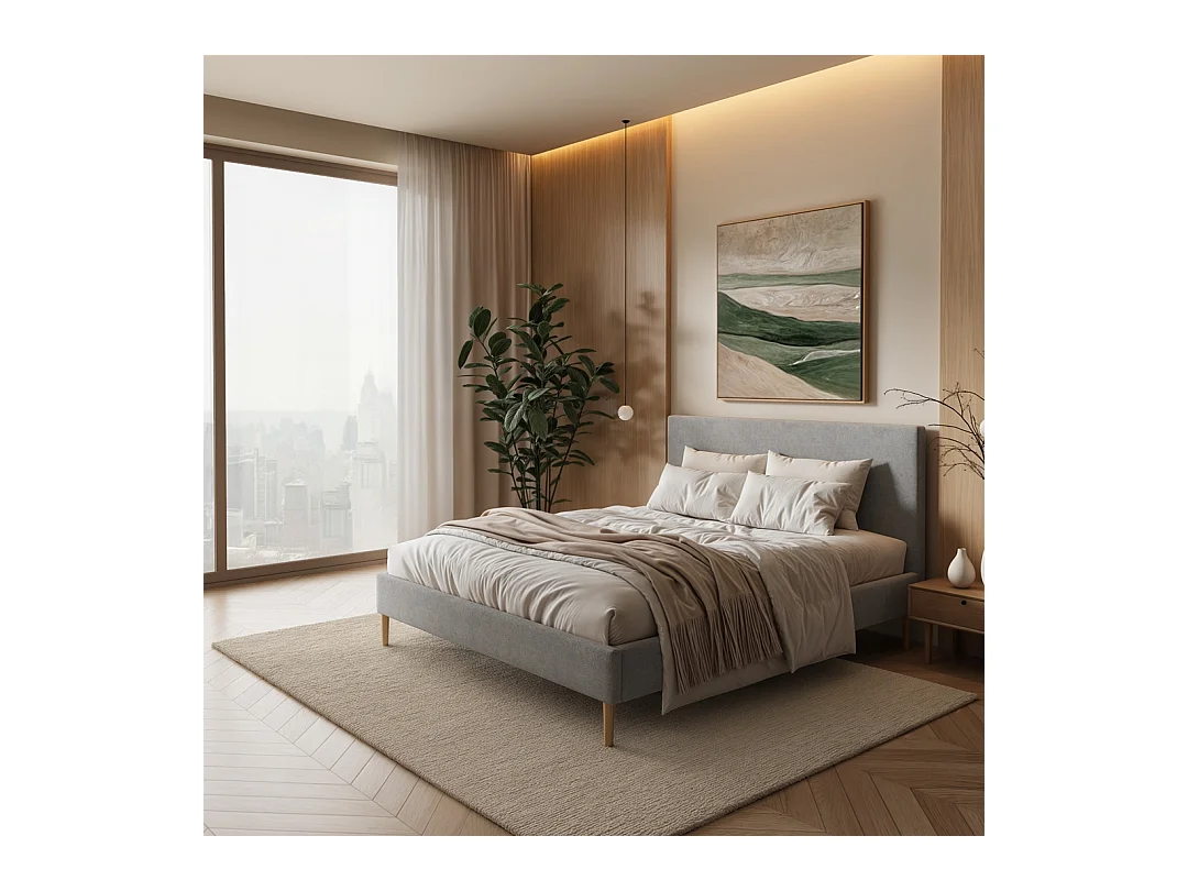 Mesonica Alano Lit, gris, 160x200