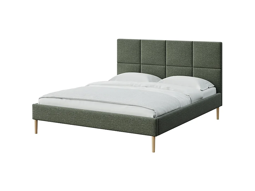Mesonica Alano Bed, vierkanten groen, 160x200