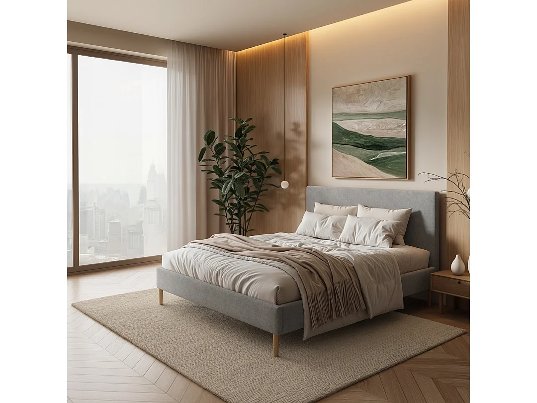 Mesonica Alano Bed, grijs, 180x200