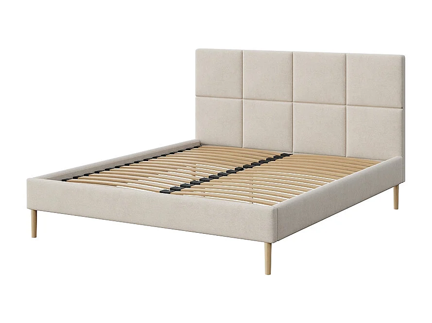 Mesonica Alano Lit, carrés beige, 160x200