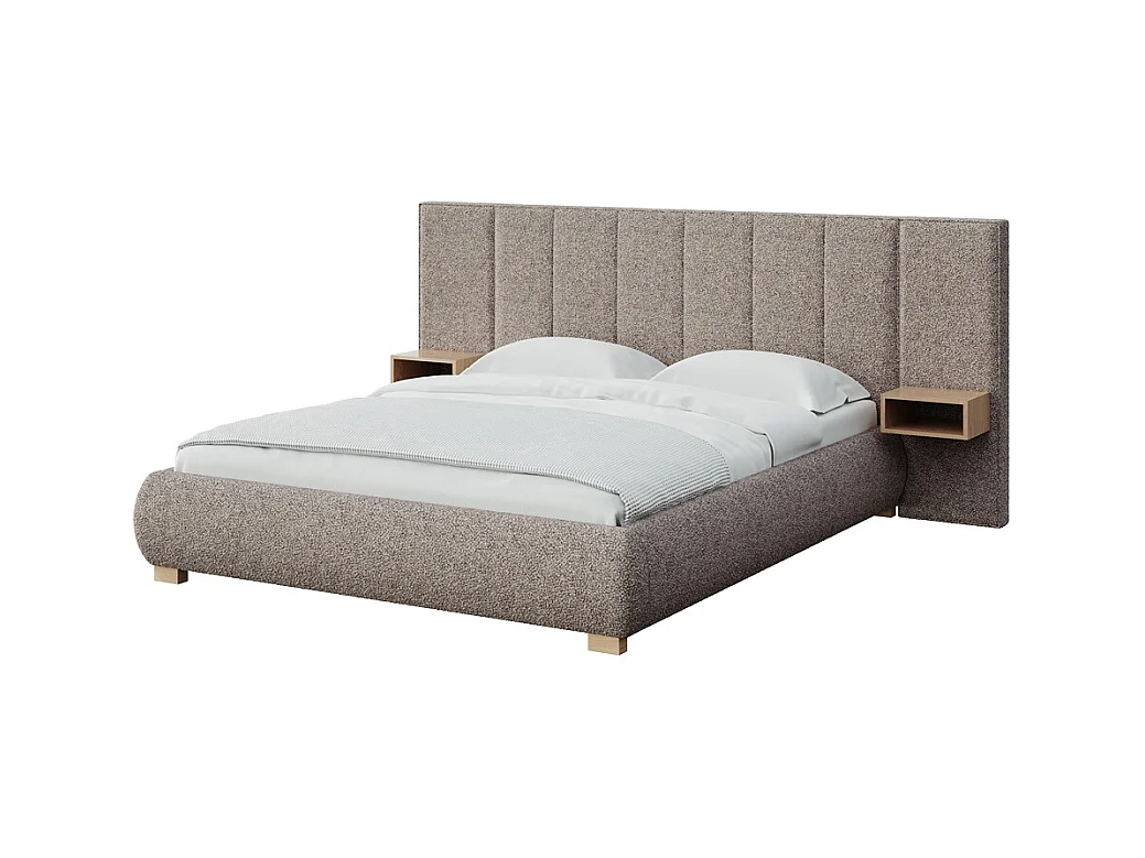 Mesonica Fioro Bed, strepen bruin, 180x200