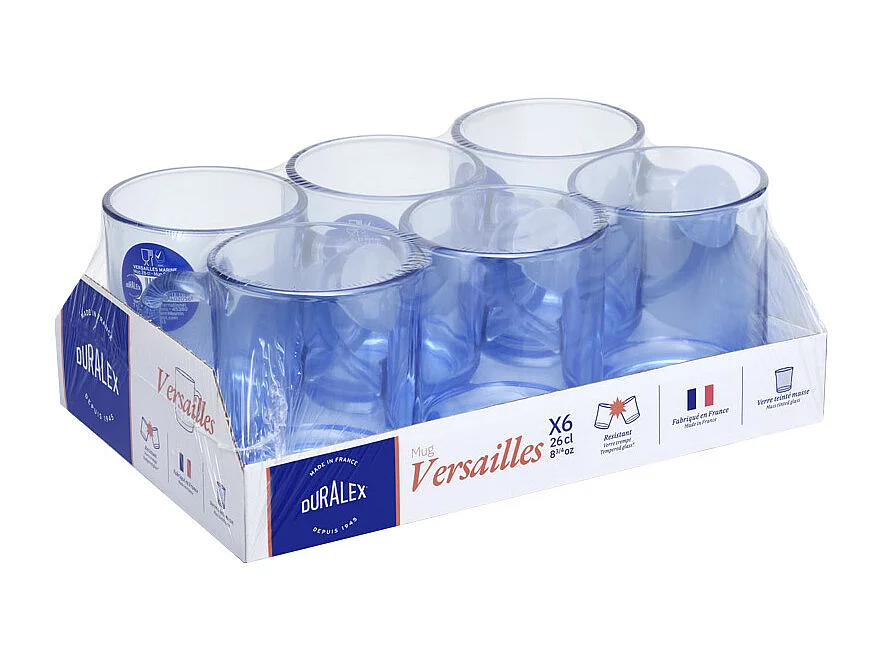 Mug Versailles Lys marine 26 cl (lot de 6)