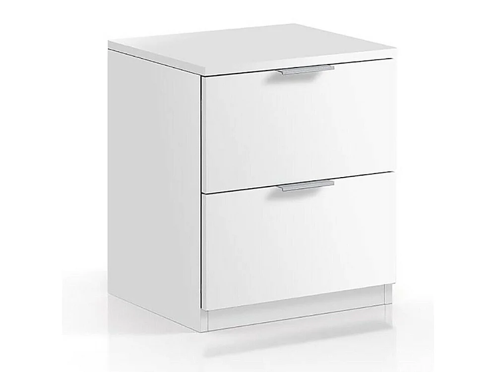 Comodino Con 2 Cassetti Per Camera Da Letto Cameretta Ragazzi Studio Ingresso Comò Settimino Zona Notte 38 x 33,5 x 45 cm Cm Colore Bianco