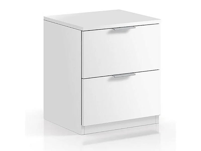 Comodino Con 2 Cassetti Per Camera Da Letto Cameretta Ragazzi Studio Ingresso Comò Settimino Zona Notte 38 x 33,5 x 45 cm Cm Colore Bianco