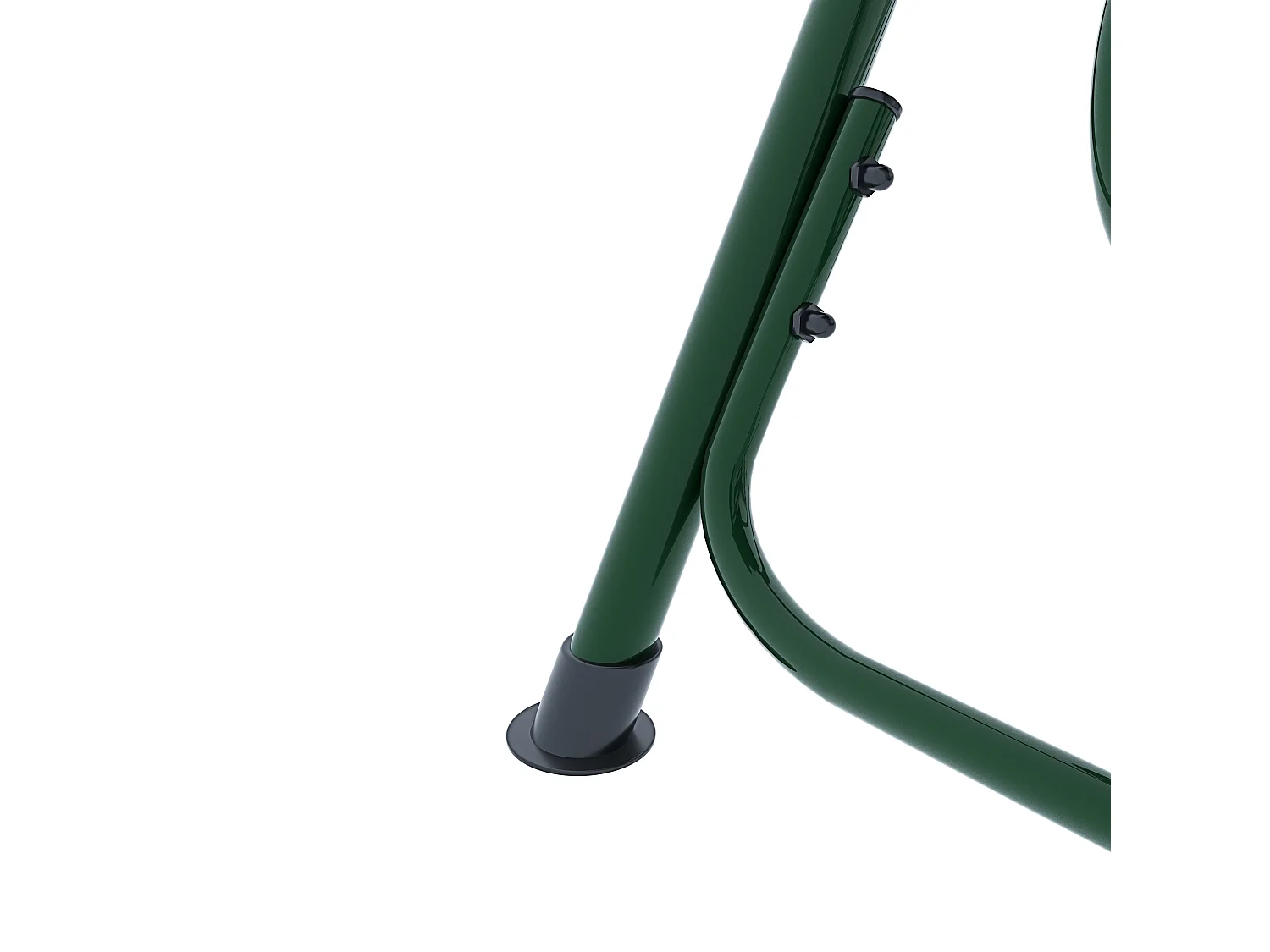 Dondolo 3 Posti Algarve Tettuccio Parasole Regolabile Cuscini Imbottiti Struttura Robusta In Acciaio Verniciato Da Giardino Balcone 170 x 110 x 153cm Verde E Bianco