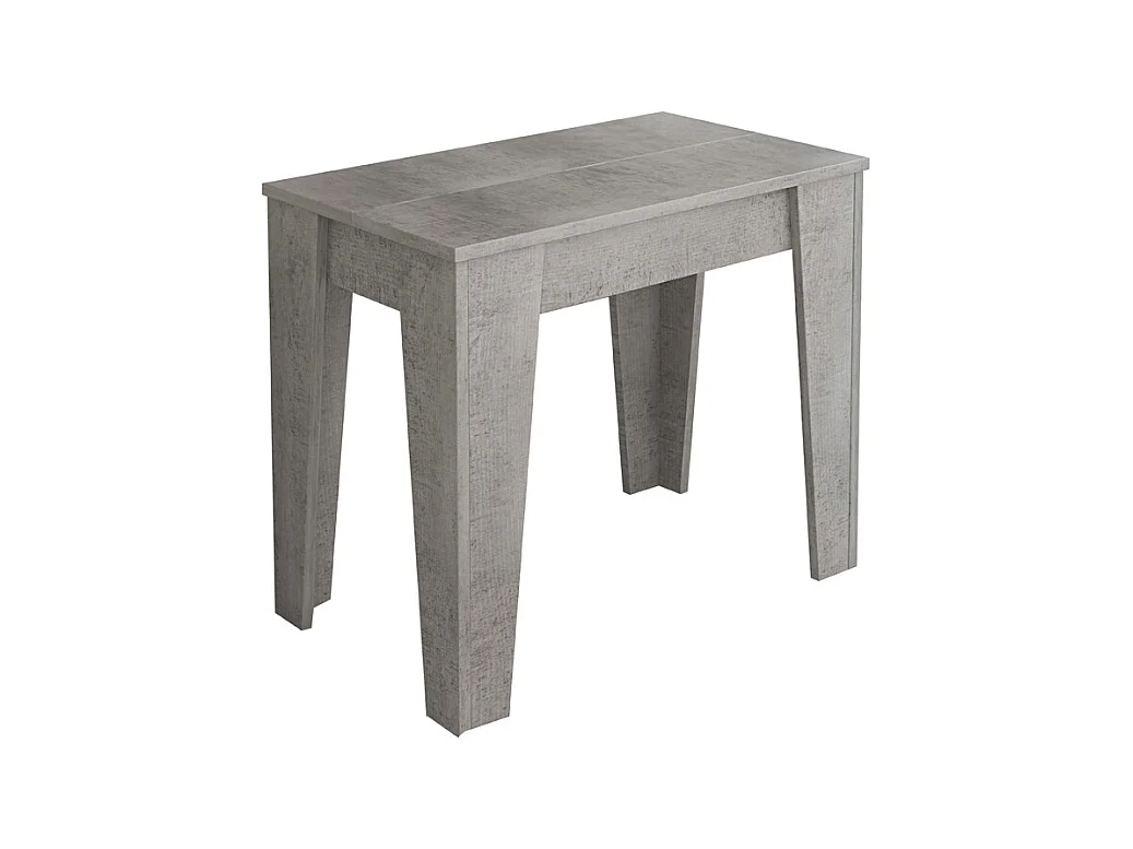 Consolle Allungabile Moderna Tavolo Estensibile Da 54 A 306 cm Con 6 Allunghe Ideale Per 14 posti Salvaspazio Guide In Metallo Soggiorno Salotto Grigio Cemento