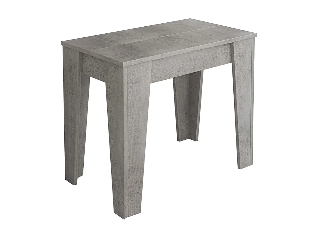Consolle Allungabile Moderna Tavolo Estensibile Da 54 A 306 cm Con 6 Allunghe Ideale Per 14 posti Salvaspazio Guide In Metallo Soggiorno Salotto Grigio Cemento