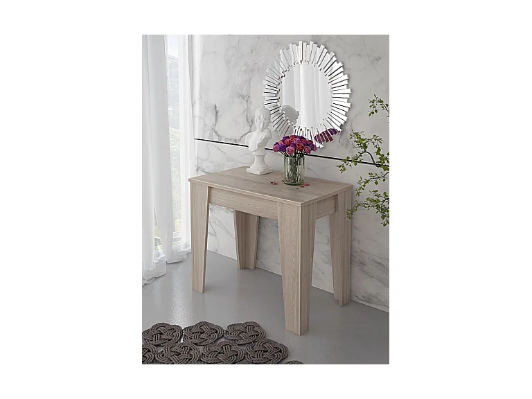 Consolle Allungabile Moderna Tavolo Estensibile Da 54 A 306 cm 6 Allunghe 14 posti Salvaspazio Design Soggiorno Salotto Cucina Ingresso Rovere