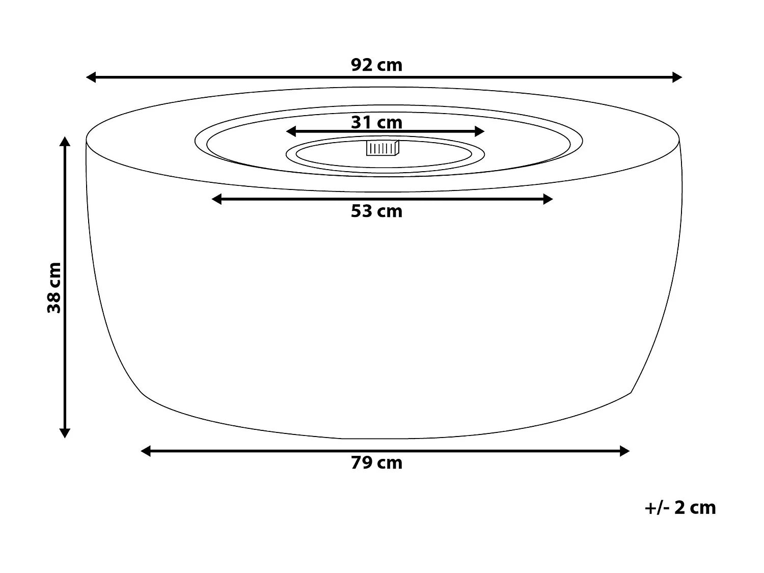 Braséro de jardin INDUS Gris