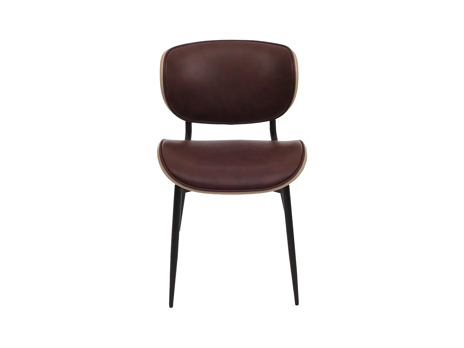 Chaise de salle à manger MCW-O45 (lot de 6),  naturel, marron vintage