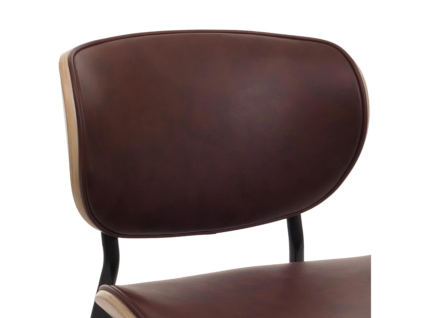 Chaise de salle à manger MCW-O45 (lot de 6),  naturel, marron vintage