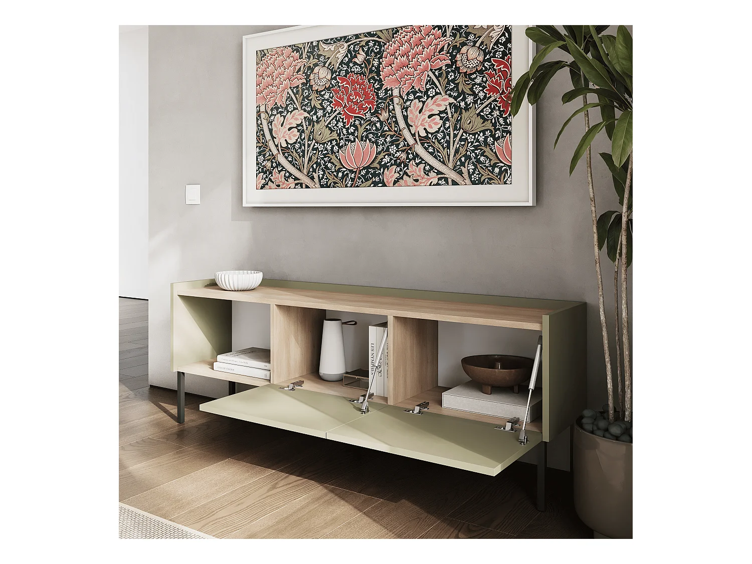 Meuble TV 150 cm Banc Télé Banc pour Salon