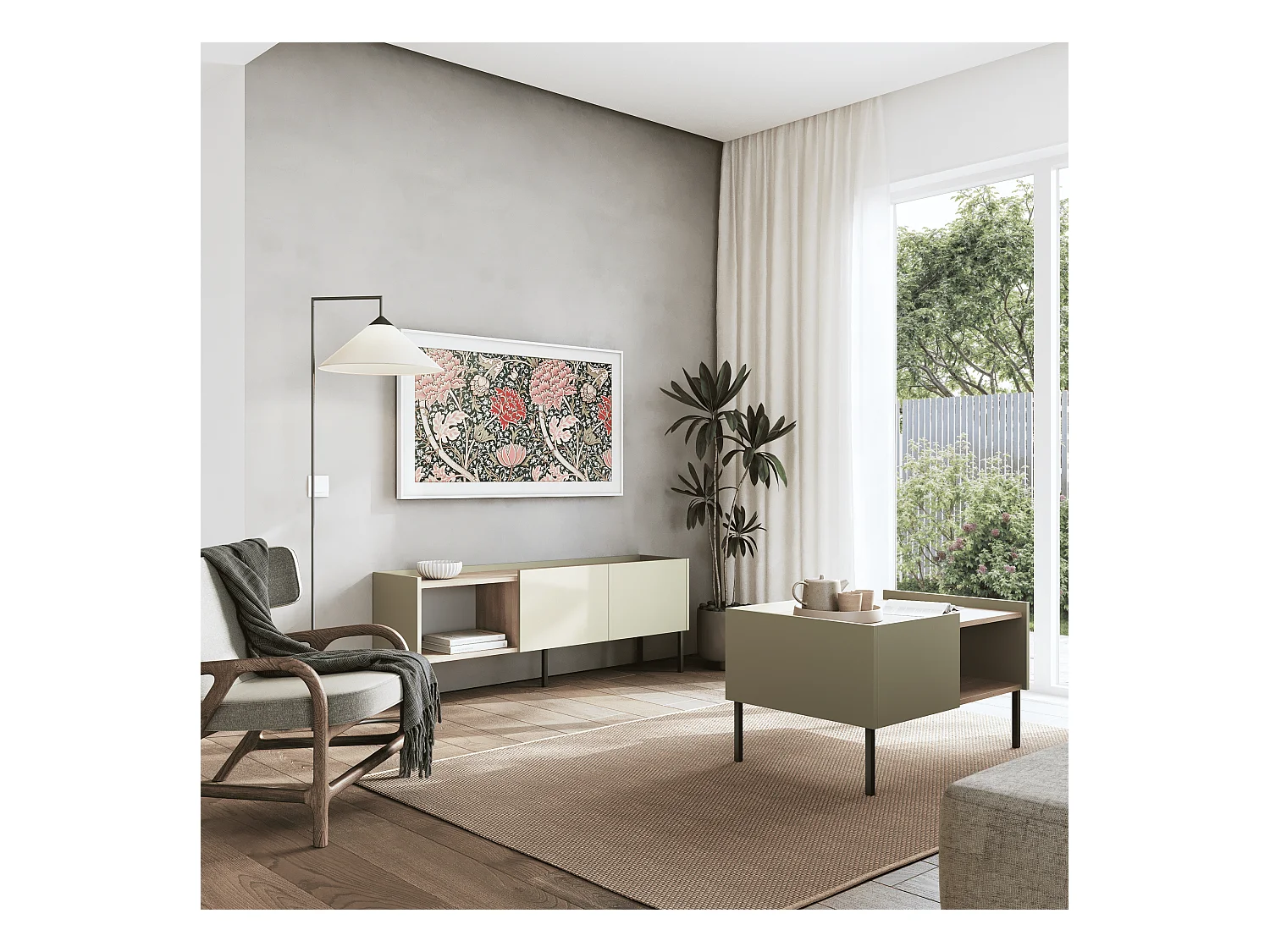 Meuble TV 150 cm Banc Télé Banc pour Salon