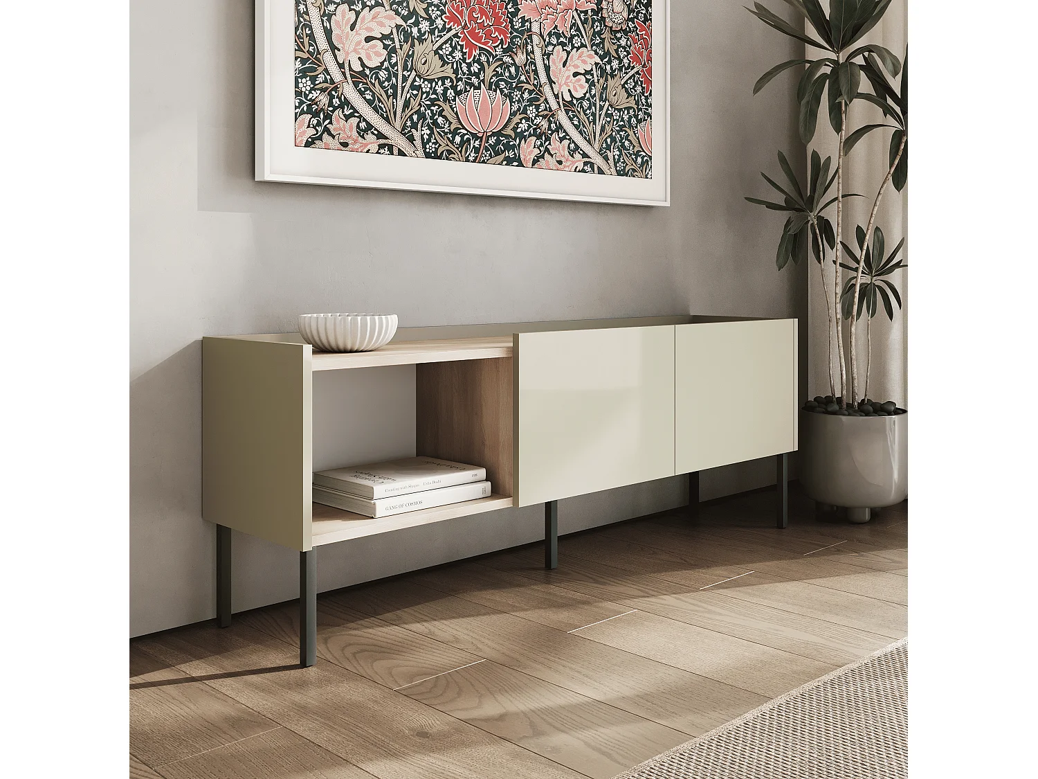 Mueble TV de 150 cm – Banco de TV para salón