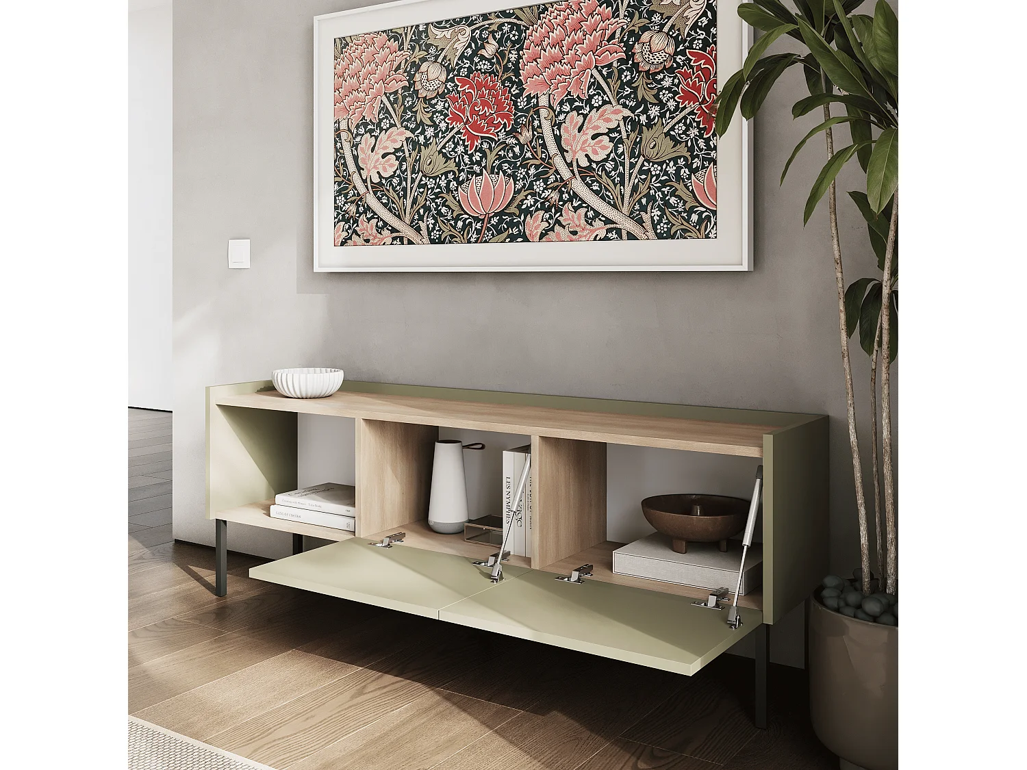 Mueble TV de 150 cm – Banco de TV para salón