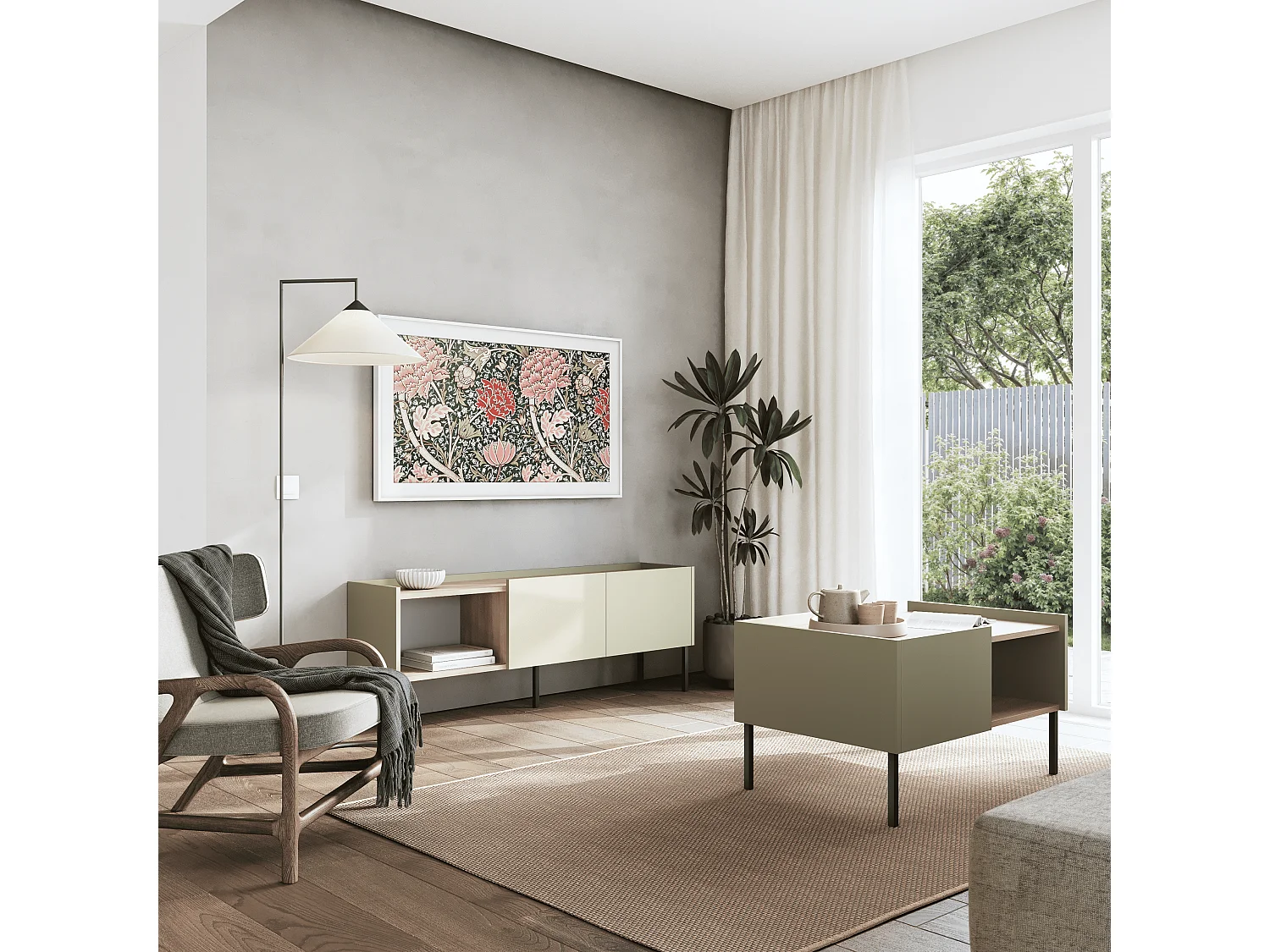 Mueble TV de 150 cm – Banco de TV para salón