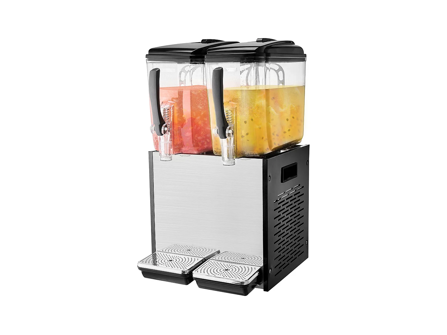 Distributore di Bevande Commerciale SucceBuy 12 L x 2 Serbatoi, Distributore di Bevande Ghiacciate e Succhi Freddi